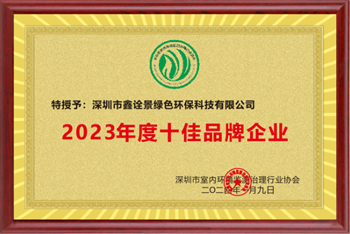 热烈祝贺公司再次荣获十佳品牌企业荣誉称号